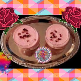 Rose/Gulab lassi