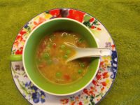 Healthy oats vegetable soup