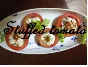 vegetarian stuffed tomato