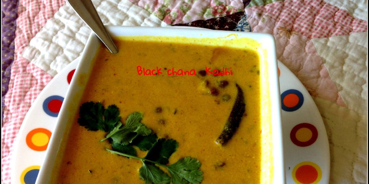 Black chana /black chickpeas Kadhi